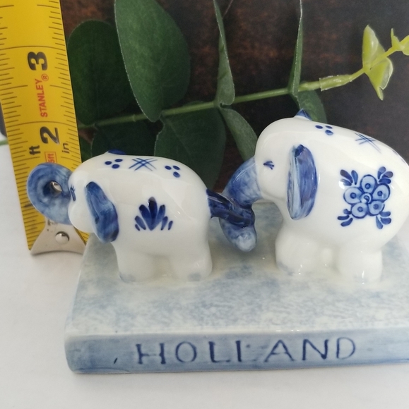 Vintage Handpainted Delft Holland Blue/White Elephant Figure - Picture 7 of 8
